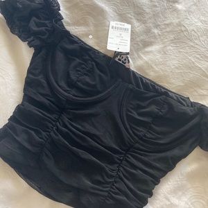 Sexy off the shoulder corset top